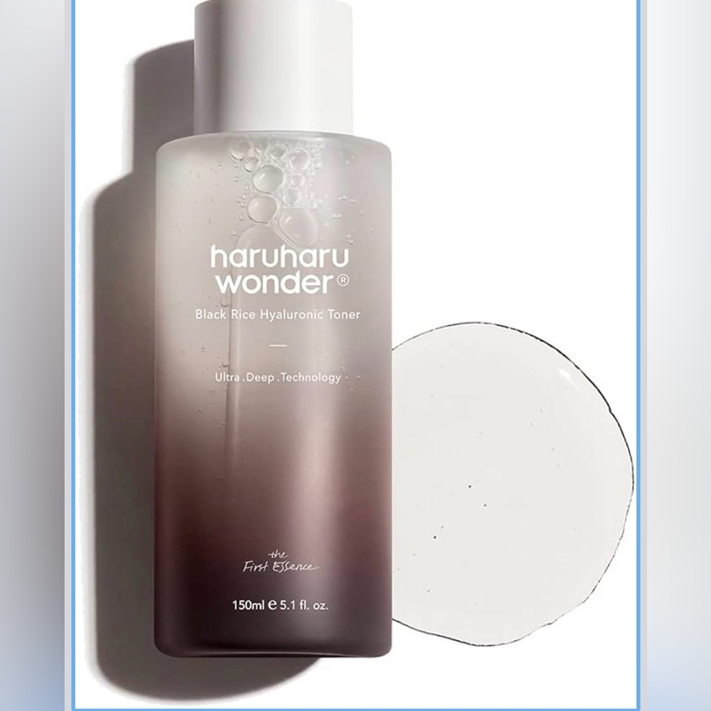 NIB Korean Beauty Haruharu Wonder Black Rice Hyaluronic Toner 5.1 oz